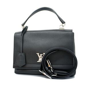 Louis Vuitton Lock Me 2 Cartable Noir Shoulder Bag Black